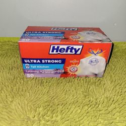 Hefty Ultra Strong 50 Trash Bags 13 Gallons Lavender & Sweet Vanilla Scent