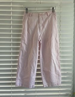 Light Pink Wide-Leg Capri Pants