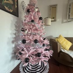 6ft Pink Artificial Christmas Pine Tree