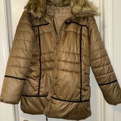 Laura Torelli Brand New Plus Size Coat/Puffer Jacket/ Brown /  Women 