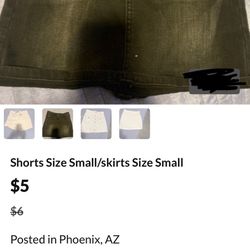 Shorts Size Small/skirts Size Small 