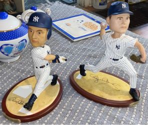 Derek Jeter and Roger Clemens Bobbleheads yankees 2002 (READ DESC)