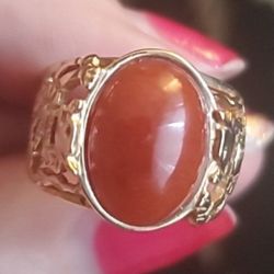 14k Gold Ring Dragon.