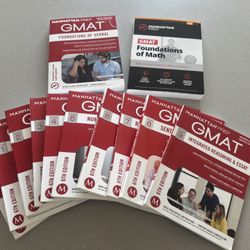 Complete GMAT Prep Book Set – Official Guide 2022 (6th Ed.) + Quant + Verbal + Manhattan Prep Foundations Books