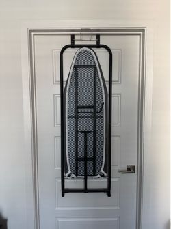 Over-the-Door Ironing Board Bundle with Iron & Steamer