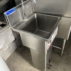 Single bay sink commercial restaurant equipment