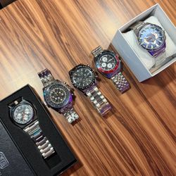 Men’s watch lot Automatic Pepsi Bullhead Chronograph Quartz