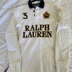 Polo Ralph Lauren Long Sleeve Shirt (White w/ stitch)