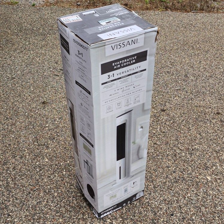 Brand New 3 in 1: Evaporative air cooler, humidifier, aromatherapy