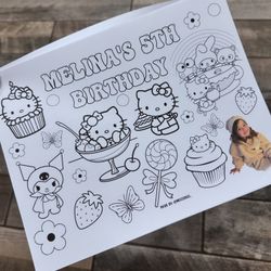 Hello kitty and frends coloring pages