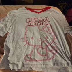 Hello kitty pajama shirt