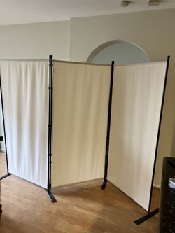 Retractable Room Divider 3 Panels and 1 Extra Panel 32” Width X Height 68.5”