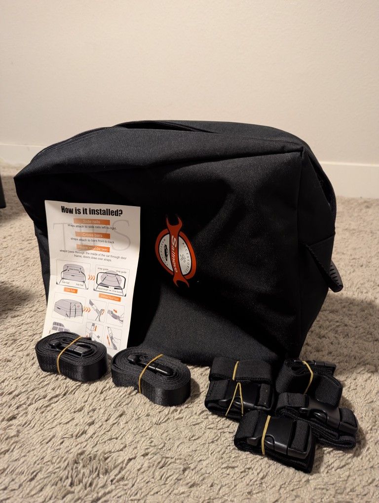 Sailnovo 20 Cubic Ft. Waterproof Soft Top Car Storage