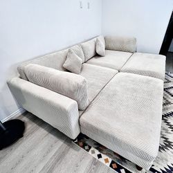 Appollonia 116'' Corduroyg Sleeper Sofa