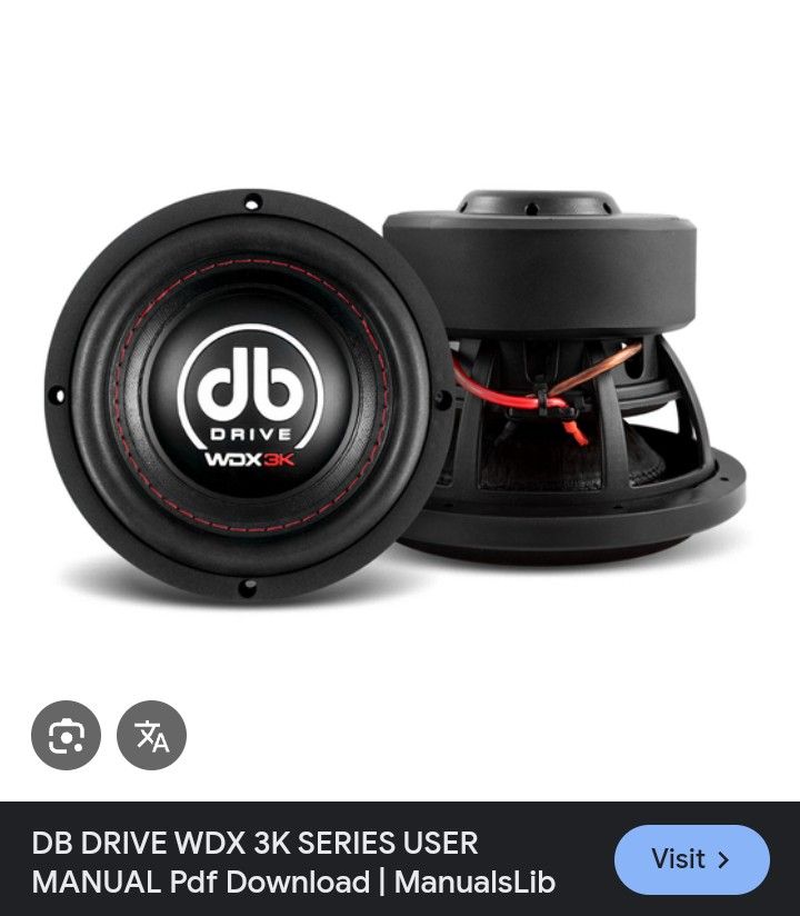 DB DRIVE WDX 3K SUBS