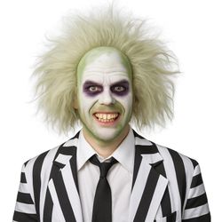 Beetlejuice Wig & Bald Cap Halloween Costume