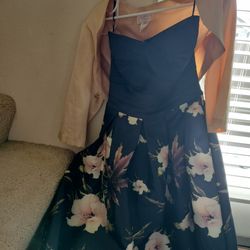 Short Floral Prom Dress