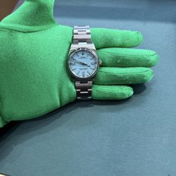 Rolex oyster perpetual 36 mm Smooth blue Tiffany dial 2025 new