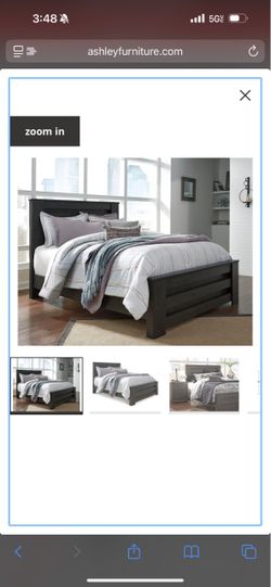 Queen bed frame and box spring