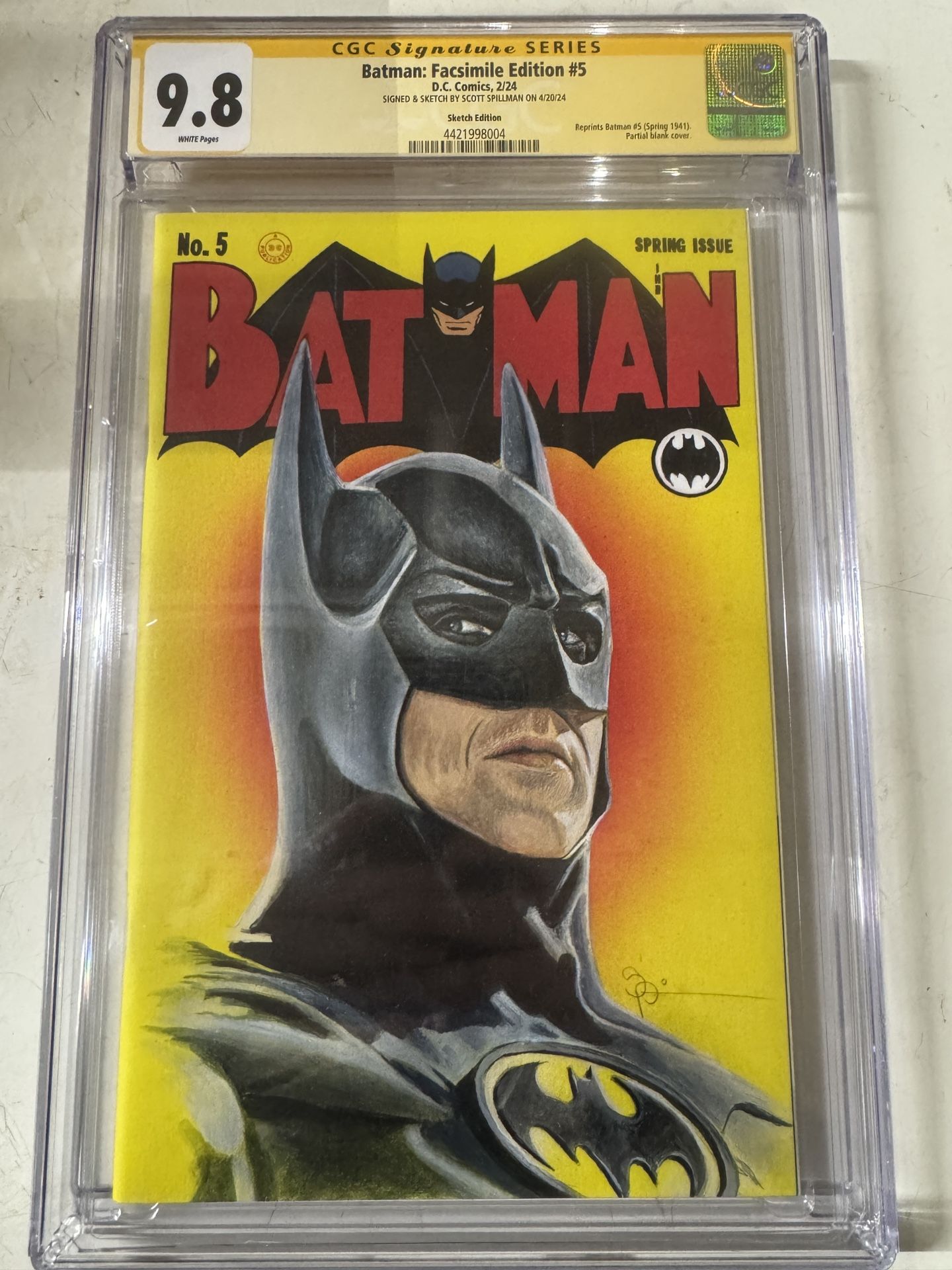 Batman: Facsimile Edition #5 Hand Sketched By Scott Spillman