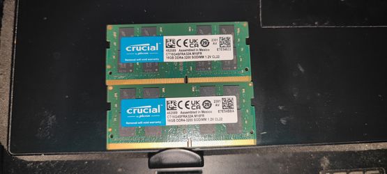 Crucial RAM 32 Gigabyte Kit (2×16GB RAM) Laptop