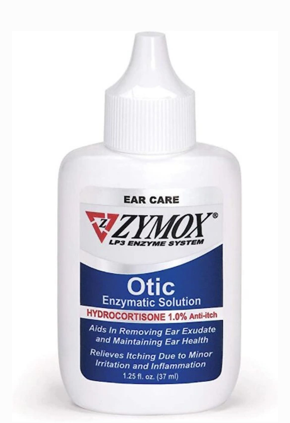 Zymox Otic Dog & Cat Ear Infection Treatment with Hydrocortisone, 1.25-fl oz bottle