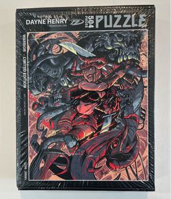 WARRIOR Secret Puzzle Club 504 Pieces Jigsaw Dayne Henry Art Limited Edition #/64 COA