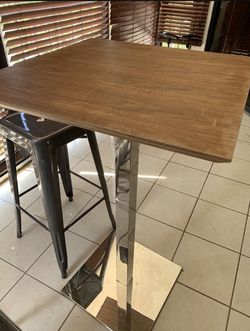 High Top Wood Table. 