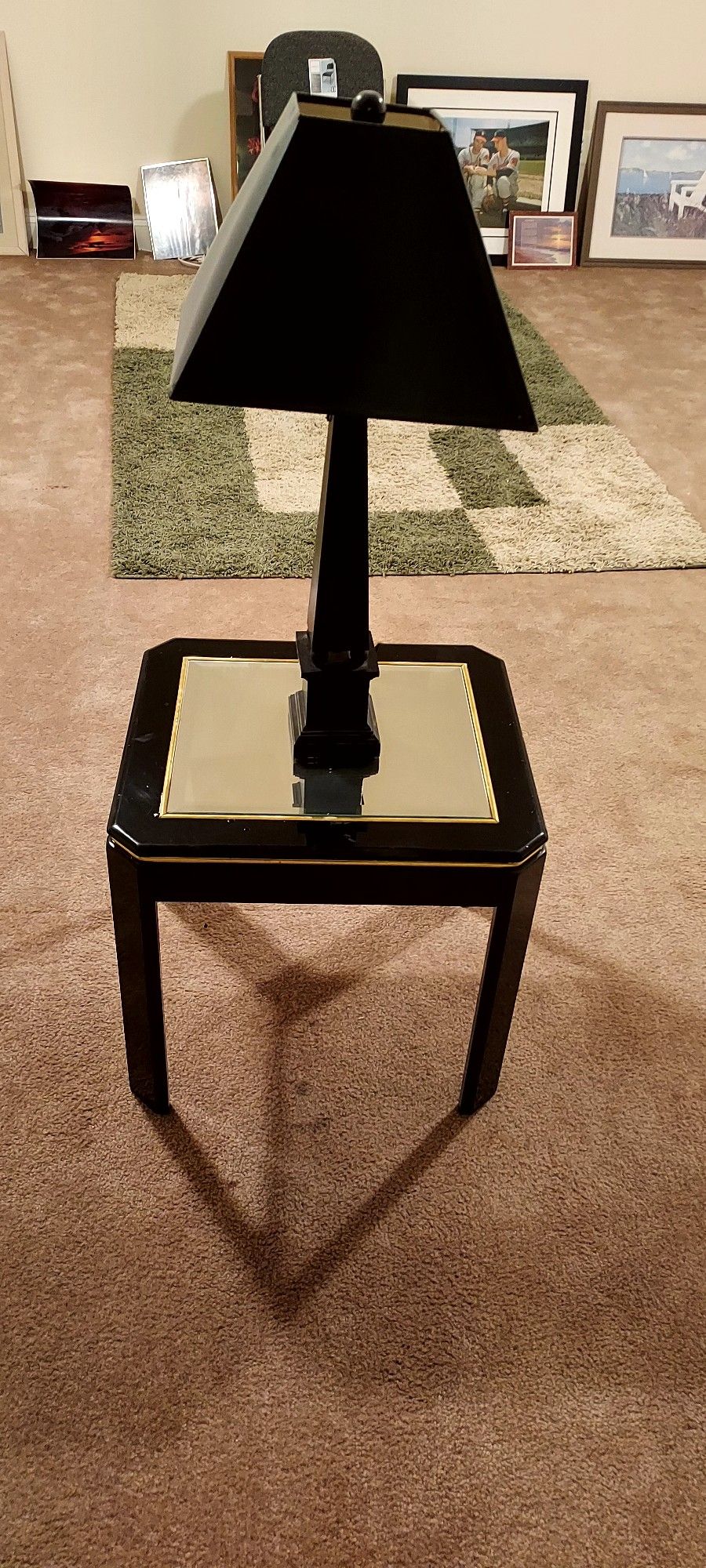 TABLE AND LAMP
