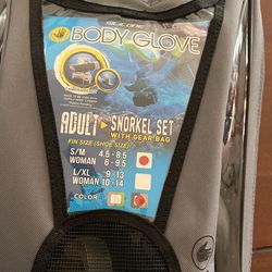 BODY GLOVE Snorkel Set With Gear Bag
