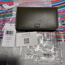 Coach Olive Green Wallet 