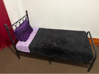 Metal twin size bed frame