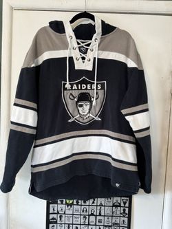Raiders ‘47 Brand Lacer Hoodie. Medium