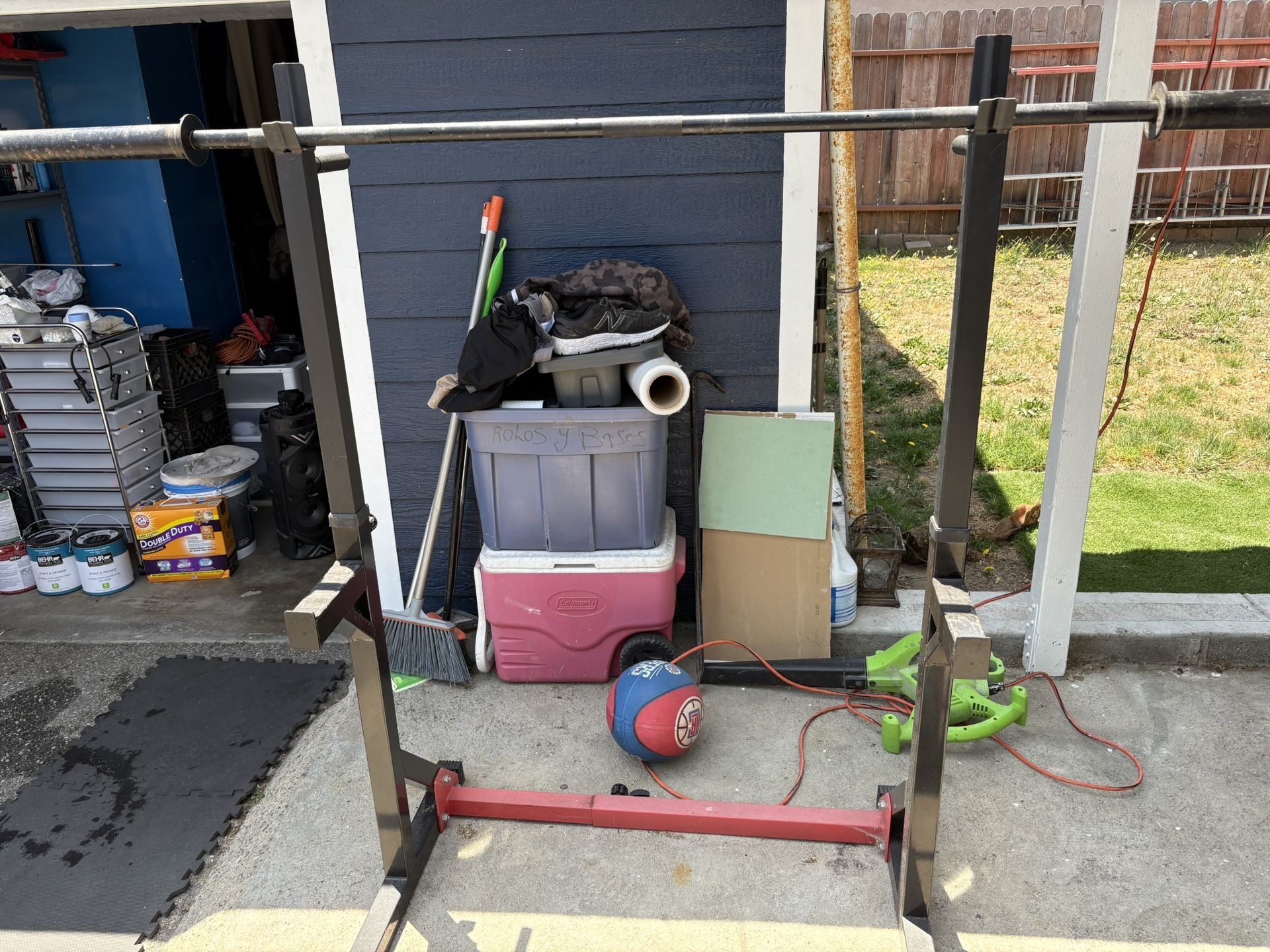 Barbell Rack With Barbell