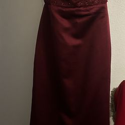 Maroon  Formal Dress 