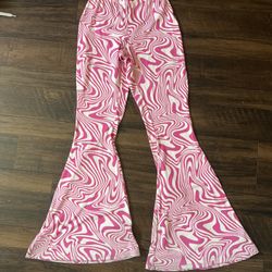 Pink Flare Pants