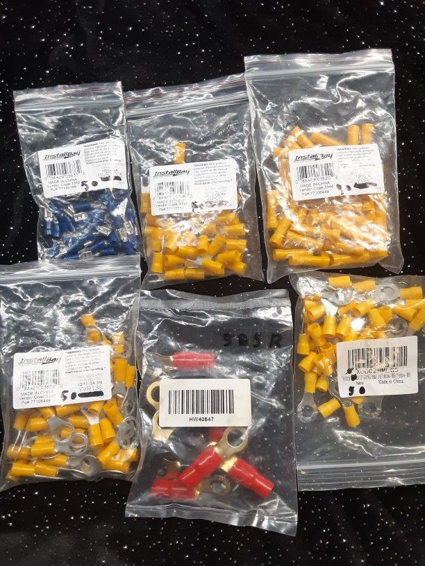 Car Stereo 12 Volt Assortment of Wire Connectors Package