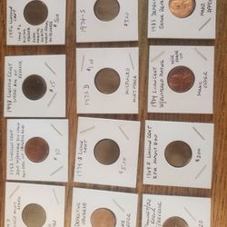 27 Total Lincoln Cent Error Coins