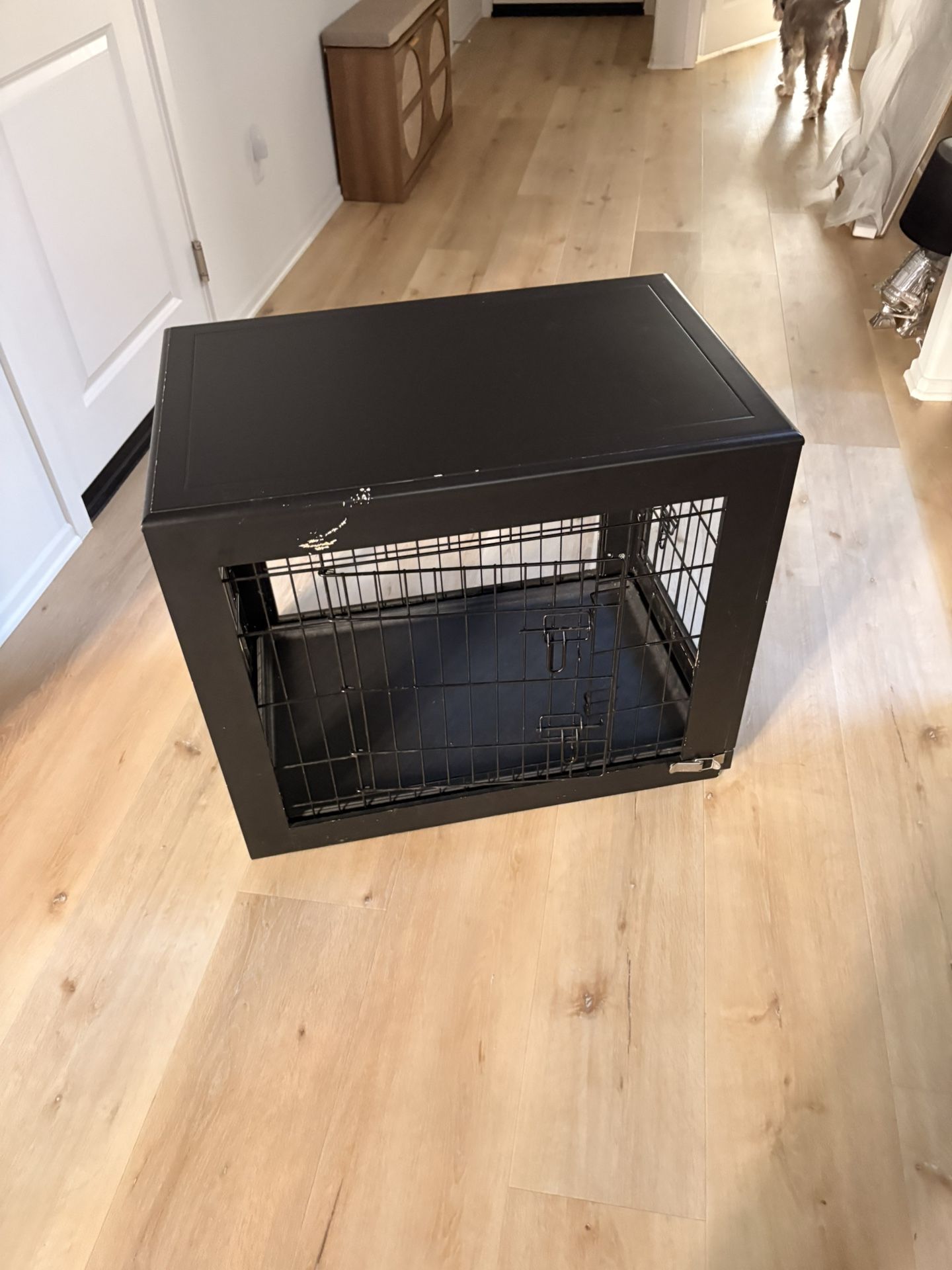Coffee Table, Side Table, Dog Crate.