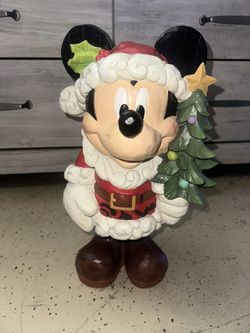 Mickey Mouse Statue Xmas Old St Nick