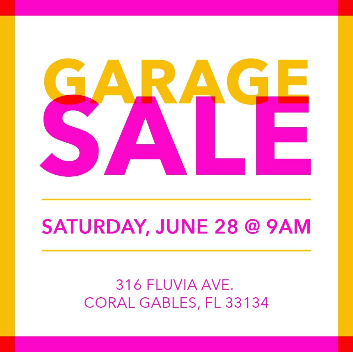 Coral Gables Garage Sale