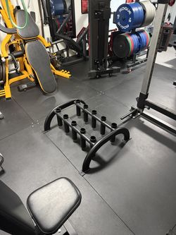 10 Olympic barbell and Specialty bar storage holder 💥 gym equipment