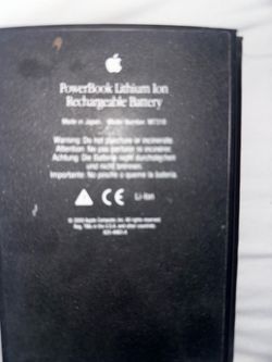 Apple PowerBook Lithium Ion Rechargeable Battery