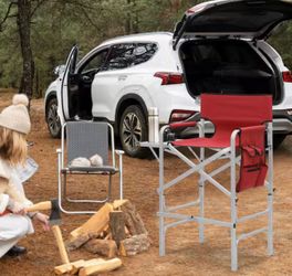 Aluminum Foldable Tall Camping or Fishing Chair