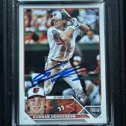 Gunnar Henderson Rookie Card On Card Auto