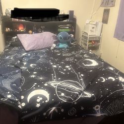 Full Bed Frame With Storage