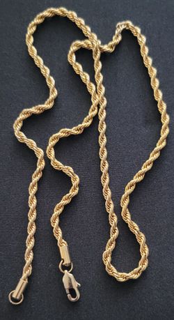 Necklace 18k Plated 27 inch