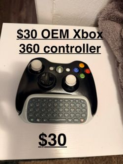 OEM Xbox 360 controller with chatpad $30