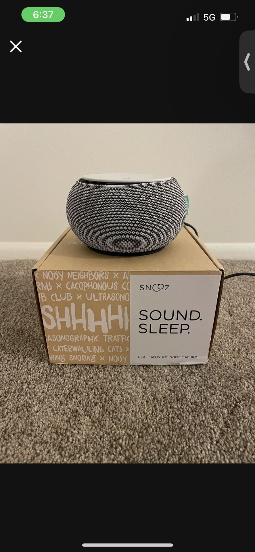 Snooz White Noise Generator