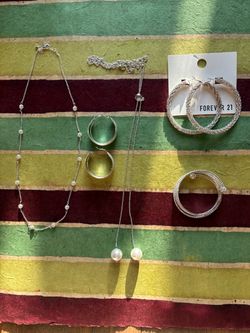Silver costume jewelry